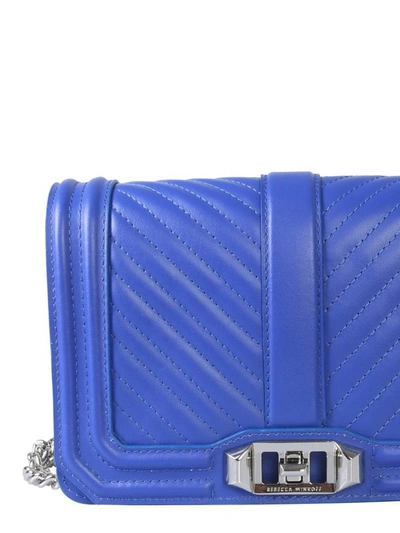 Shop Rebecca Minkoff Small Love Shoulder Bag In Blue