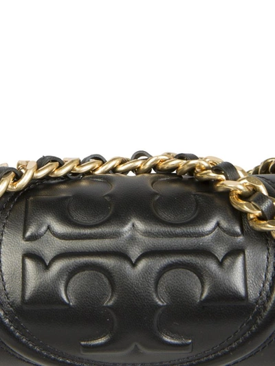 Shop Tory Burch Fleming Shoulder Bag In Black