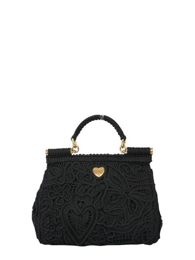 Shop Dolce & Gabbana Medium Sicily Bag In Black