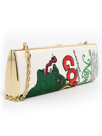 Shop Marc Jacobs Multicolor The Mag Bag Clutch In Green