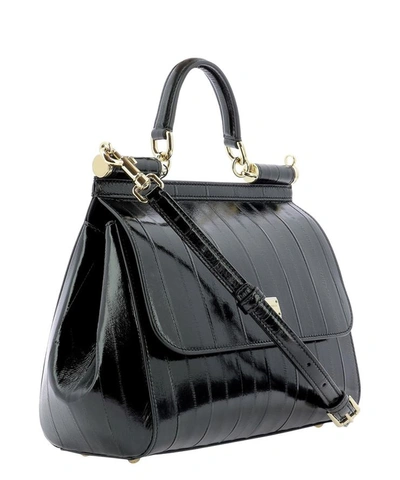 Shop Dolce & Gabbana "sicily" Handbag In Black  