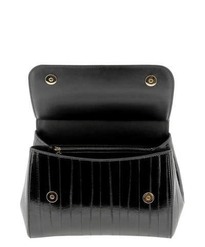 Shop Dolce & Gabbana "sicily" Handbag In Black  