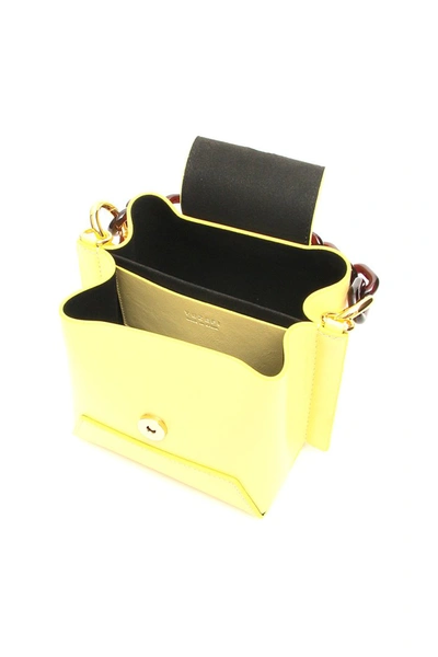 Shop Yuzefi Daria Mini Bucket Bag In Lemon