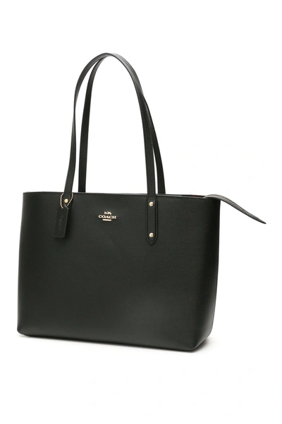 Shop Coach Central Large Tote Bag In Gd Black