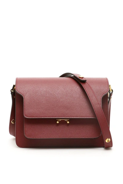 Shop Marni Trunk Bag In Ruby