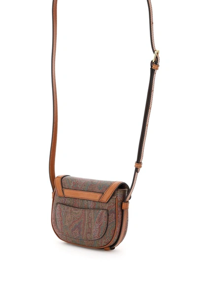 Shop Etro Pegaso Xs Crossbody Bag In Rosso