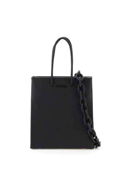 Shop Medea Short Prima Bag With Leather Chain In Black