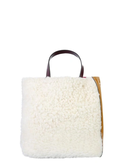 Shop Marni Soft Museum Tote Bag In White