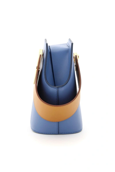 Shop Danse Lente Xs Johnny Bag In Washed Blue Camel