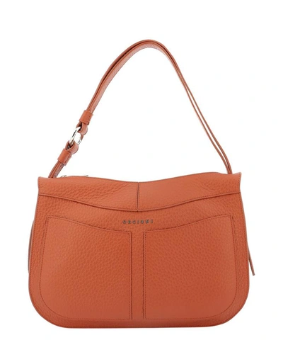Shop Orciani Soft Leather Shoulder Bag In Red