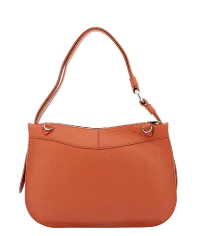 Shop Orciani Soft Leather Shoulder Bag In Red