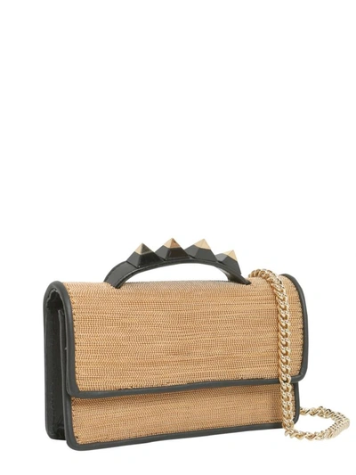 Shop Salar Mini "zoe Disco" Bag In Gold