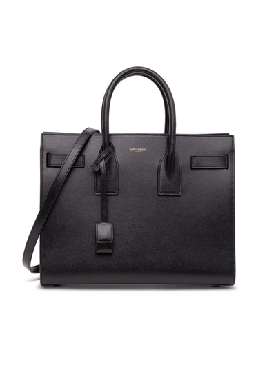 Shop Saint Laurent Sac De Jour Handbag In Black