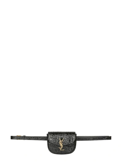 Shop Saint Laurent "kaia" Belt Bag In Black