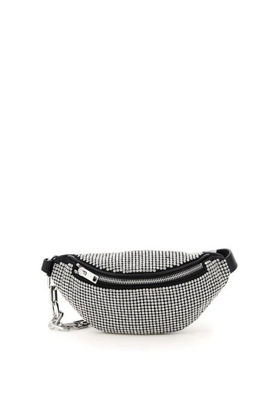 Shop Alexander Wang Attica Mini Beltpack Bag With Crystals In White