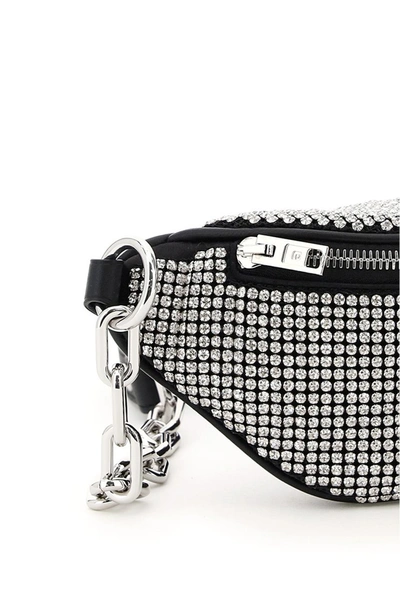 Shop Alexander Wang Attica Mini Beltpack Bag With Crystals In White