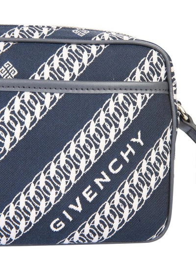 Shop Givenchy Bond Bag In Blue