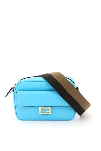 Shop Fendi Baguette Camera Bag In Pool Os