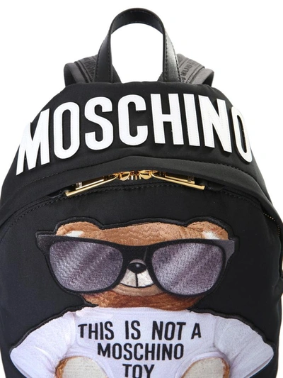 Shop Moschino "teddy" Backpack In Black