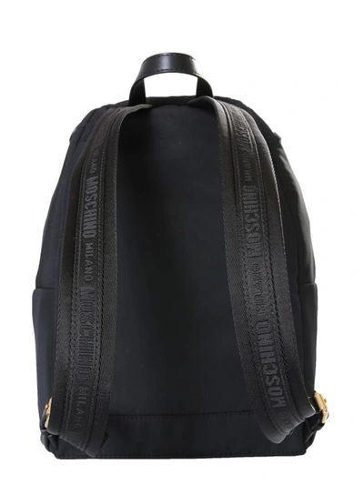 Shop Moschino "teddy" Backpack In Black