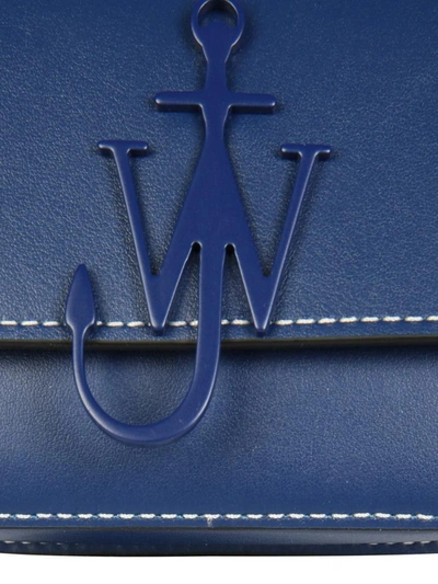 Shop Jw Anderson Chain Anchor Bag In Blue