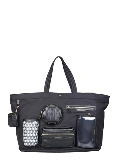 Shop Anya Hindmarch Large Tote Bag In Black