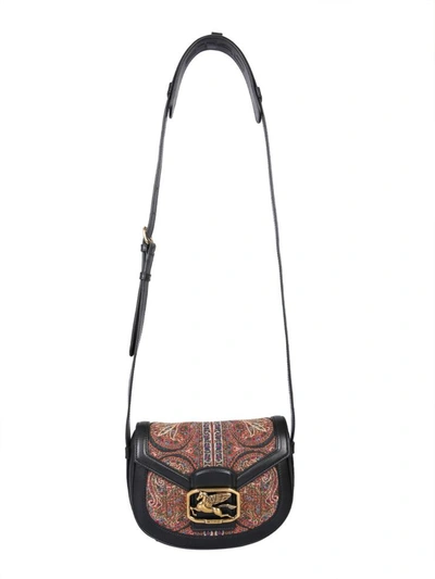 Shop Etro Pegaso Shoulder Bag In Multicolour