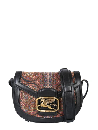 Shop Etro Pegaso Shoulder Bag In Multicolour