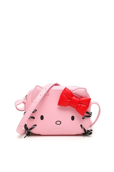 Shop Balenciaga Xs Camera Bag Hello Kitty In Pink