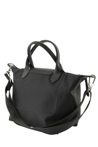 Shop Longchamp Le Pliage Néo - Top Handle Bag S In Black