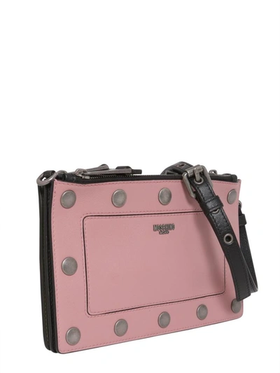 Shop Moschino Crossbody Bag With Detachable Panel In Multicolour