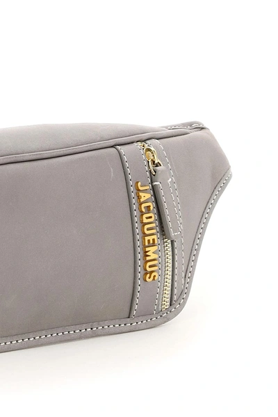 Shop Jacquemus La Banana Crossbody Bag In Grey