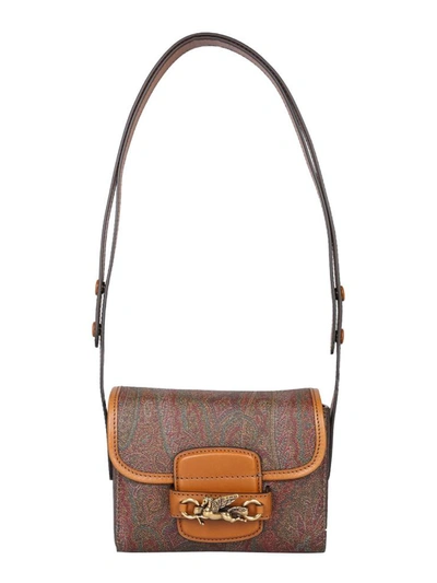 Shop Etro Small Pegaso Bag In Multicolour