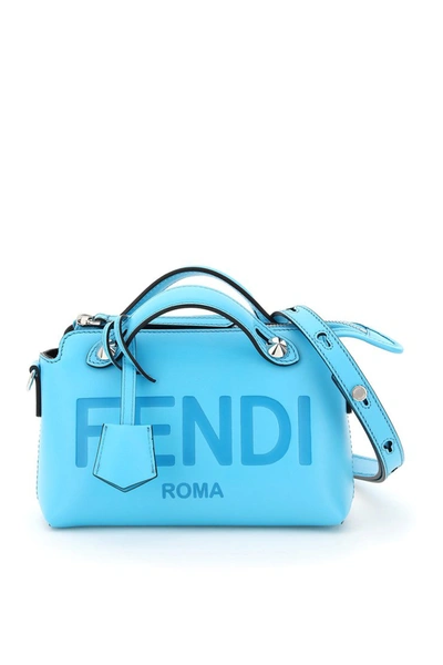 Shop Fendi By The Way Mini Bag Logo In Pool Palladio