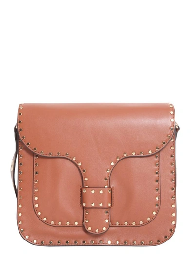 Shop Rebecca Minkoff Midnighter Large Messenger In Buff