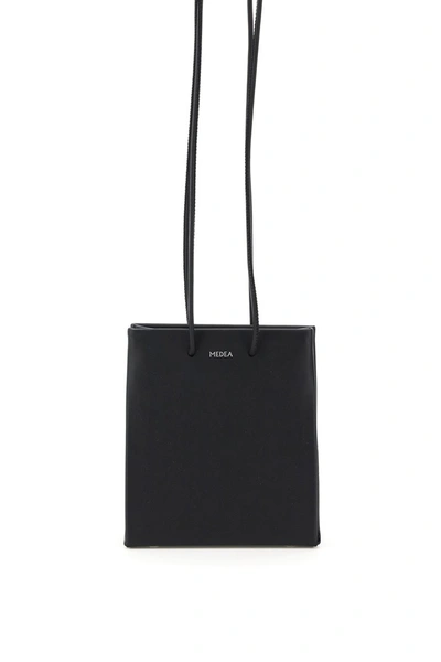 Shop Medea Short Prima Bag With Long Strap In Black