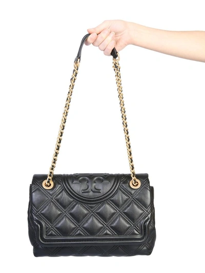 Shop Tory Burch Fleming Soft Bag In Black