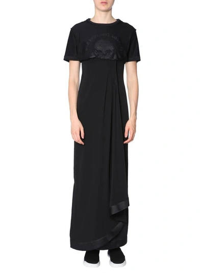 Shop Ben Taverniti Unravel Project Long Dress In Black