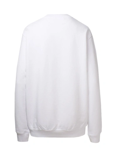 Shop Off-white Felpa Script 21 Bianca In White