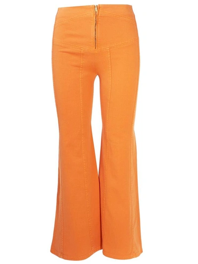 Shop Alberta Ferretti Orange Jeans