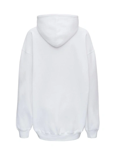 Shop Balenciaga Hoodie With Logo In White