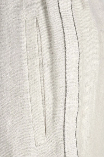 Shop Brunello Cucinelli Trousers Beige