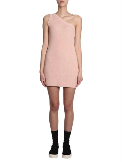 Shop Ben Taverniti Unravel Project One Shoulder Dress In Pink