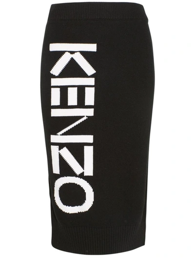 Shop Kenzo Black Skirt