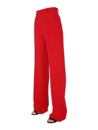 Shop Dsquared2 High Waist Trousers In Red