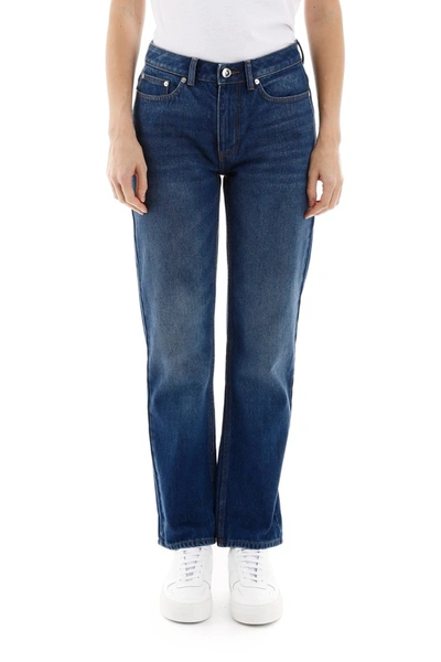 Shop Burberry Jeans With Chain In Indigo