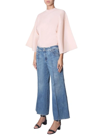 Shop Givenchy Shirt With Puffed Sleeves In Pink