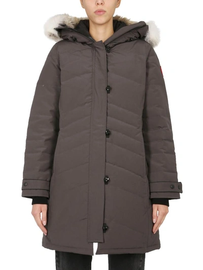 Shop Canada Goose "loret" Parka In Charcoal