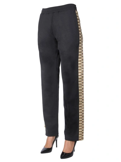 Shop Moschino Wide Pants In Black