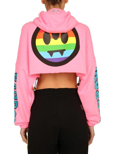 Shop Barrow Cropped Sweatshirt In Pink